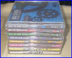 AKAI CD-ROM SOUND LIBRARY 8 Discs Complete Full Set from Japan