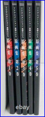 # ATTACK ON TITAN / Shingeki No Kyojin Art Book Complete Set vol. 1-5 from Japan