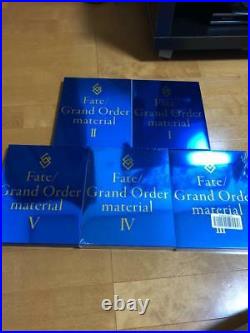 Art Books Complete Set from Fate/Grand Order Material 1 to 5 Softcover New