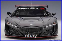 Autoart 1/18 Honda NSX GT3 2018 Mat Black Completed 81899 NEW from Japan