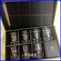BTS THE BEST Exhibition Mini Glasses Shot glass Complete Set From Japan