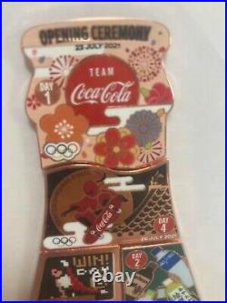 Coca-Cola Tokyo Olympic 2020 Pin Badge Complete Set Limited Rare From Japan New