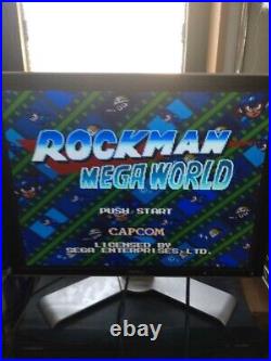 Complete Rockman Mega World Mega Drive Japanese Mega Man game from Japan F/S