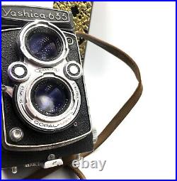 EXC5 Yashica 635 TLR 6x6 + 35mm Film Camera w complete Adapter KIT from Japan