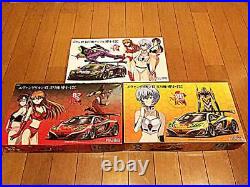 Fujimi Evangelion RT Full Complete Set of 3 1/24 rare! From JAPAN F/S