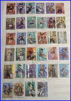 Genshin impact Wafer Card Vo. 1 Complete 34 types Set BANDAI From Japan New F/S