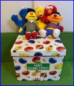 Kaws UNIQLO Sesame Street Plush Doll Complete Box set 5Plus LIMITED From Japan