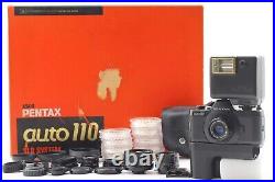 MINT in Box PENTAX Auto 110 Complete Full Lens set 18mm 24mm 50m From JAPAN