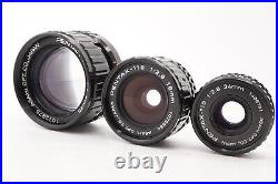 Near MINT with Box PENTAX Auto 110 Complete Kit 50mm 24mm 18mm Lens From JAPAN