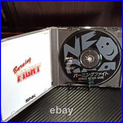 Neo Geo CD Burning Fight with Obi NCD SNK Neogeo AES CD Video Games From Japan