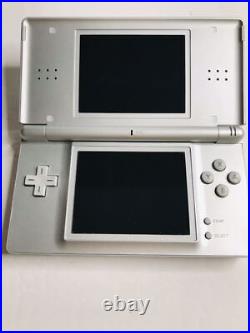 Nintendo Dslite Gloss Silver Complete Set From JAPAN