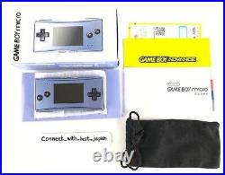 Nintendo GameBoy Micro Console Blue Complete withbox & pouch from JPN Excellent+