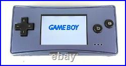Nintendo GameBoy Micro Console Blue Complete withbox & pouch from JPN Excellent+