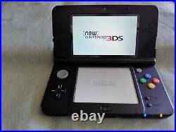 Nintendo new 3DS Black Used Complete Set Near Mint with Protective Film from Japan