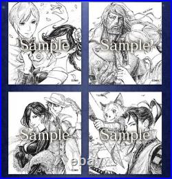 Octopath Traveler II 2 Square Enix Cafe 2023 Shikishi Complete Set from JAPAN