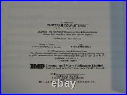 PANTERA COMPLETE BEST Band Score Guitar Score Tablature Book from Japan