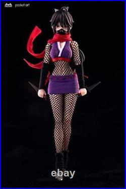 Pocket art PA002 Female Ninja Hagi 1/12 Complete Model Action Figure from Japan