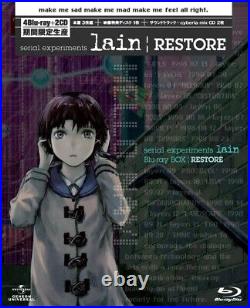 RARE Serial Experiments Lain Restore Blu-ray Box set Limited Edition From Japan