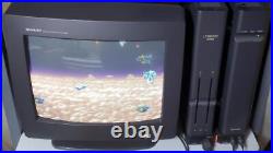 SHARP X68000 SUPER main unit monitor complete set junk from japan