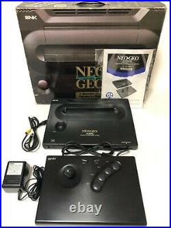 SNK NEO GEO AES Console System Complete Set Boxed Excellent Condition from Japan