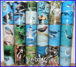SUNTORY BIRDS Complete set of 18 Straight Steel cans from JAPAN (35cl)