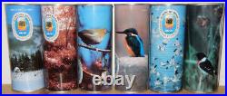 SUNTORY BIRDS Complete set of 6 Straight Steel cans from JAPAN (50cl)