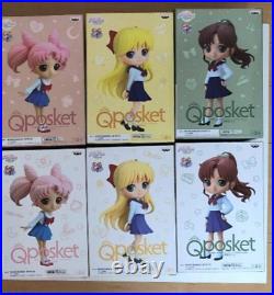 Sailor Moon Figure Q posket Qposket A&B Color 12PCS Complete Set From Japan