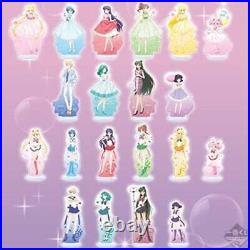 Sailor Moon Let's party Kuji Acrylic Stand Complete Set of 20 EXPRESS from JAPAN