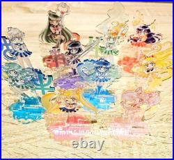 Sailor Moon Museum Acrylic Stand Figure Complete Set Used From Japan