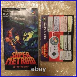 Super Metroid Complete Set! Nintendo Super Famicom SFC From Japan Import Used