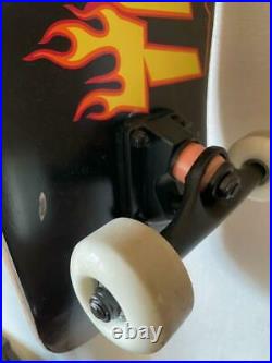 THRASHER Skateboard Complete Deck 8.5 inch Logo Black Used Imported from Japan