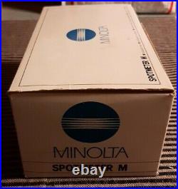 UnUsed Vintage Minolta Spotmeter M Light Exposure Spot Meter From JAPAN Complete